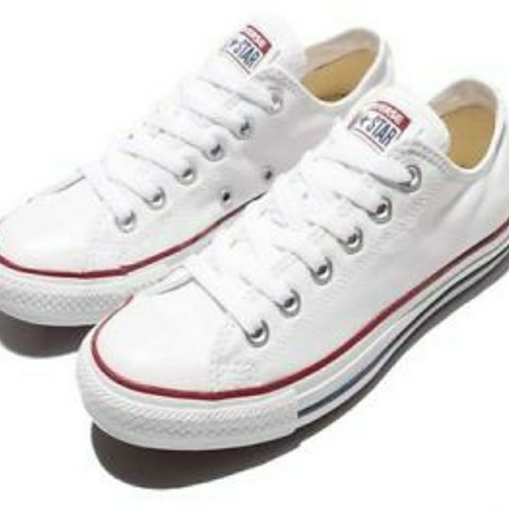 White Low Top Converse